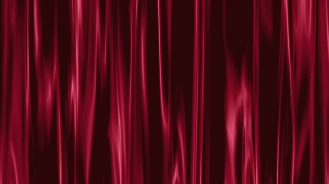 Red silk curtain background, with smooth flowing, motion and soft, lighting fabric drapery