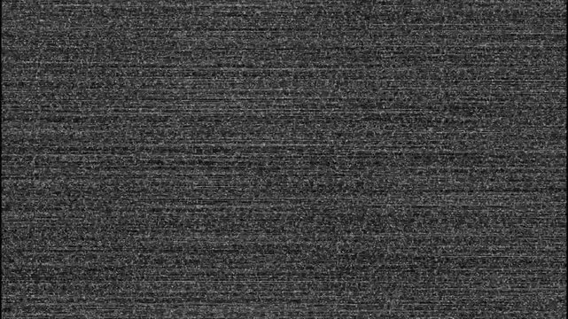 Analog tv static noise texture retro glitch screen effect and signal interference television