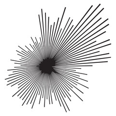 Naklejka premium Abstract radial sound wave burst vector graphic with abstract, explosion