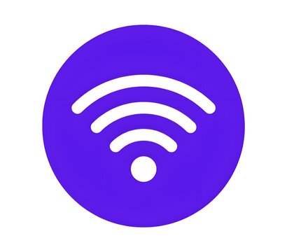wi fi icon on white background 