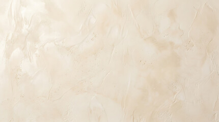 Fototapeta premium Close-up of a textured beige wall with subtle cracks and smooth plaster finish with natural tone variations