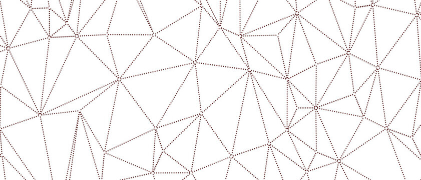 Intricate abstract geometric pattern formed by dotted lines connecting nodes, symbolizing connection