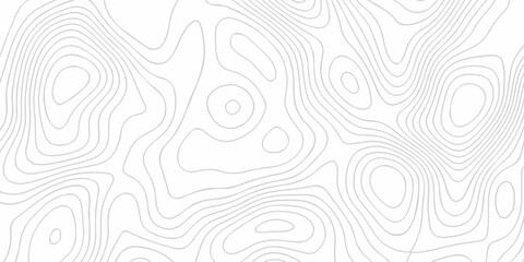 Topographic map background geographic line map with seamless ornament design. The black on white contours topography stylized height of the lines map. © Alibuss