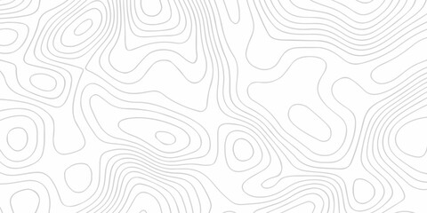 Topographic map background geographic line map with seamless ornament design. The black on white contours topography stylized height of the lines map. © Alibuss