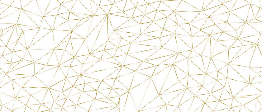 Seamless gold geometric dot pattern background abstract minimalist design texture