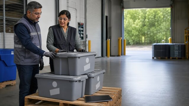 Battery Recycling Drop Off Public Facing Recycler Warehouse Receiving