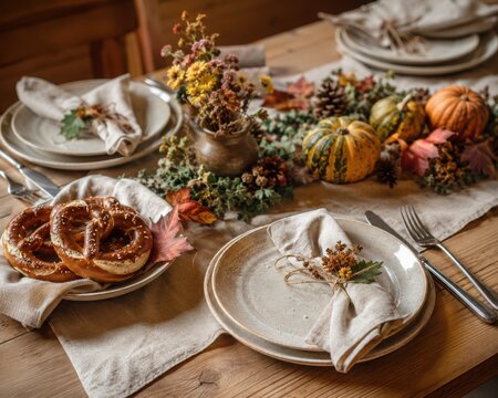 Sustainable Bavarian Festival Table with Reusable Tableware