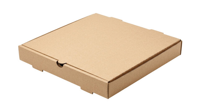 Blank pizza box mockup isolated PNG with Transparent Background