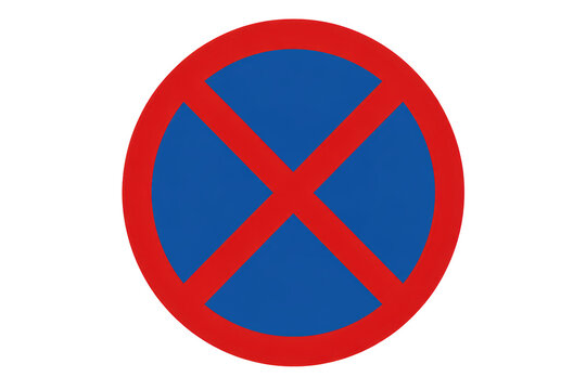 Partial no stopping road sign on black background