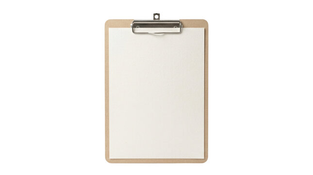Blank clipboard mockup isolated PNG with Transparent Background