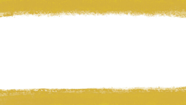 Gold grunge horizontal frame border with torn top and bottom edges. PNG design element for elegant headers, text boxes, and luxury graphics.
