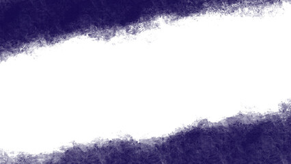 Fototapeta premium Dark indigo diagonal grunge brush stroke shape on transparent. PNG element for elegant creative headers, frames, and artistic collages. 