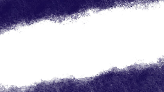 Dark indigo diagonal grunge brush stroke shape on transparent. PNG element for elegant creative headers, frames, and artistic collages.
