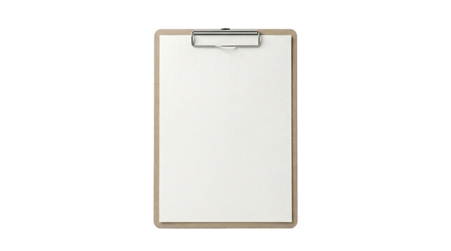 Blank clipboard mockup isolated PNG with Transparent Background