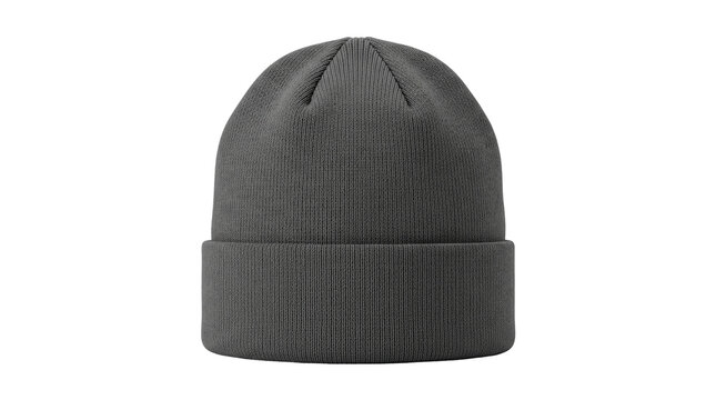 Blank beanie hat mockup isolated PNG with Transparent Background