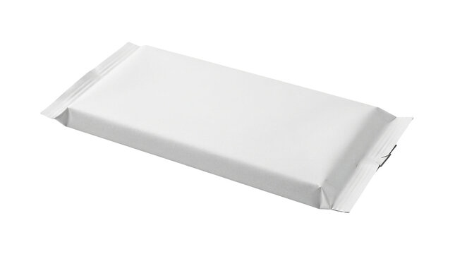 Blank candy bar wrapper mockup isolated PNG with Transparent Background