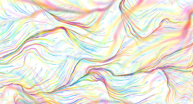 Vibrant abstract background with flowing colorful lines and waves
