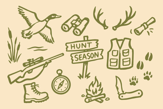 Hunting Season Outdoor Gear Doodle Set