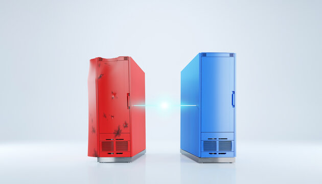 障害サーバーから正常サーバーへデータを移行する復旧イメージ
