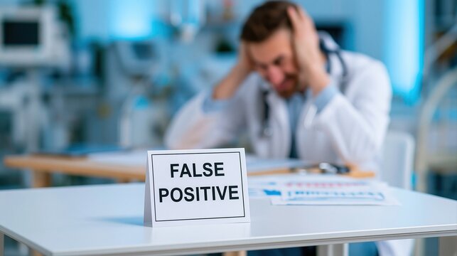 Doctor stressed by false positive test result