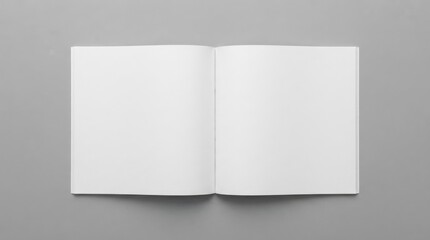 Fototapeta premium Open blank square notebook mock-up