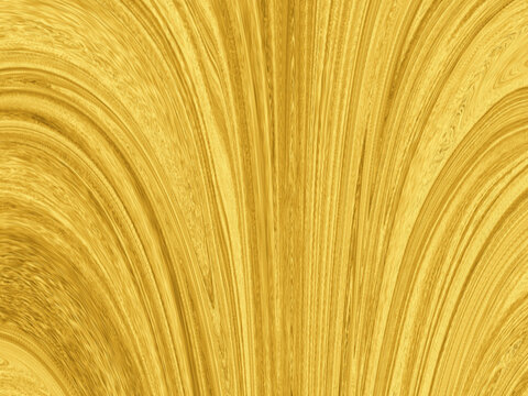 Abstract golden background with flowing liquid marble texture and elegant wavy lines in bright yellow tones