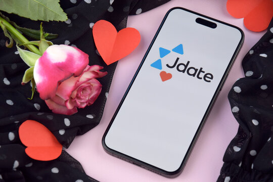 Jdate dating app on smartphone screen.