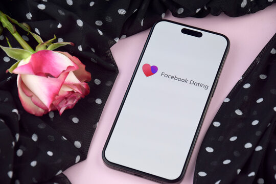 Facebookdating dating app on smartphone screen.