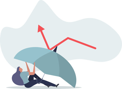 Economic recovery from COVID-19 crisis, business protection or stock market bounce back from recession concept.life situation and activities.flat design.