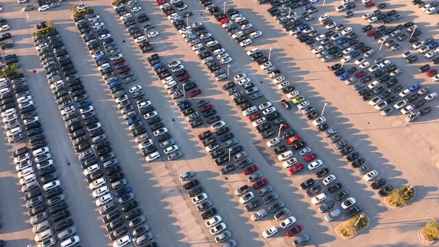 Urban car sales and leasing location with multiple vehicles ready for customers, highlighting convenience, transportation services and modern mobility solutions.