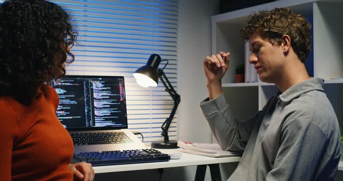 Teamwork in Tech: Bringing Together Coders and Creatives.Meetings and brainstorms fuel innovation and teamwork in tech industries.