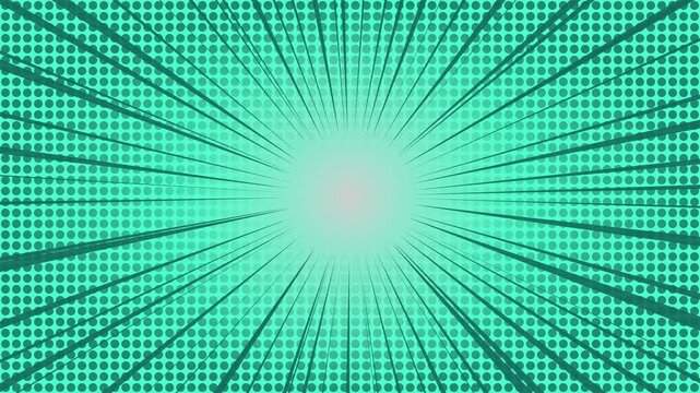 Comic Background Radial Speed Lines Motion Graphics for Action Manga Content