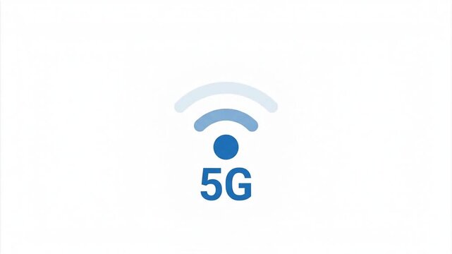 5G Wireless Network Technology Connectivity Animation