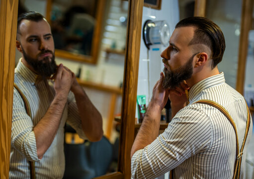 Bearded Man Grooming.