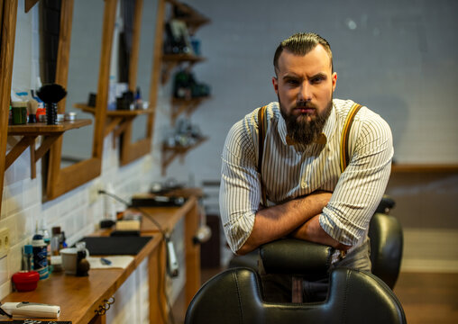 Bearded Barber Portrait.