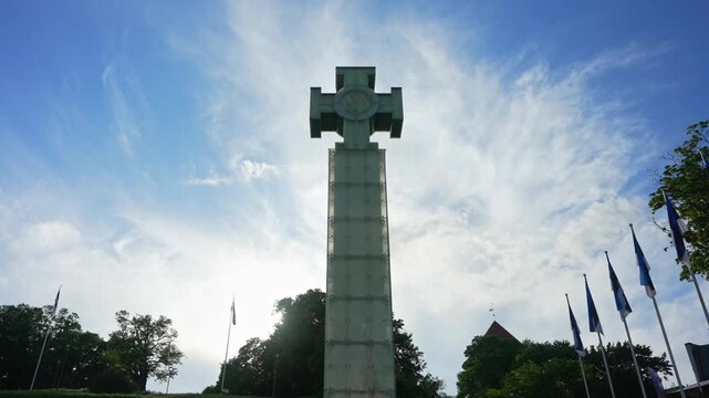 War of Independence Victory Column on Freedom Square in Tallinn.