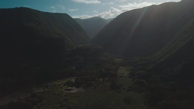 Aerial view of the Hawaiian Big Island