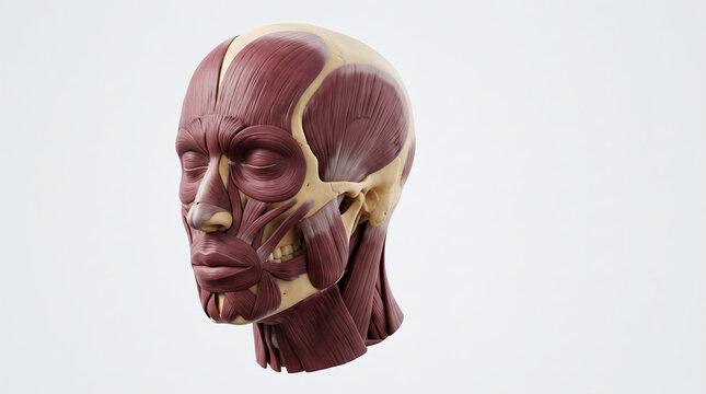 Human Head Muscles Anatomical Study