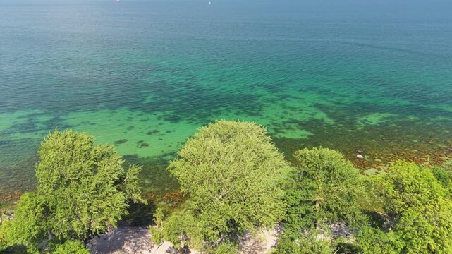 Drone flying over Fehmarn 