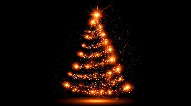 Sparkling Christmas tree lights 