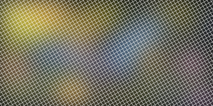 Abstract diagonal grid pattern on a colorful gradient background image.