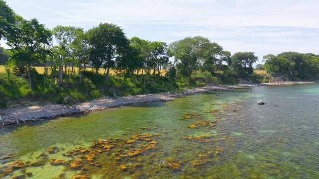 Drone flying over Fehmarn 