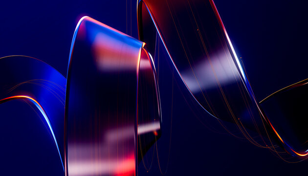 Cyber Future Wave 3D Technology Structure