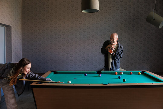 Pool game with dad