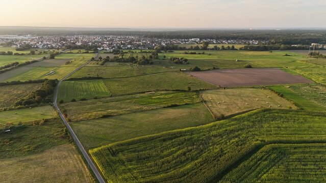 Landschaft bei M&uuml;nster in Hessen