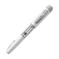 Fototapeta premium Insulin Pen Injector Device for Diabetes on Transparent Background