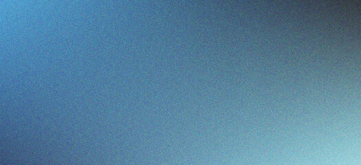 Abstract blue gradient background, with a soft, grainy texture and, light glow effect, across the smooth, surface area © Design home sara