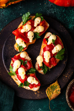 Halloween sandwich toast with skull from cheese