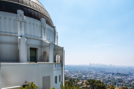 Griffith Observatory and downtown LA