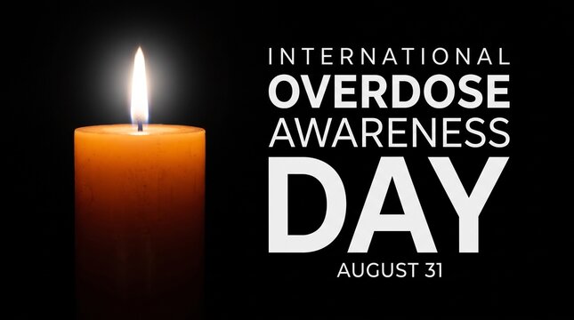 Candle for international overdose awareness day